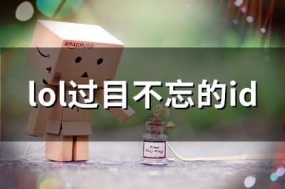 ​lol过目不忘的id(92个)